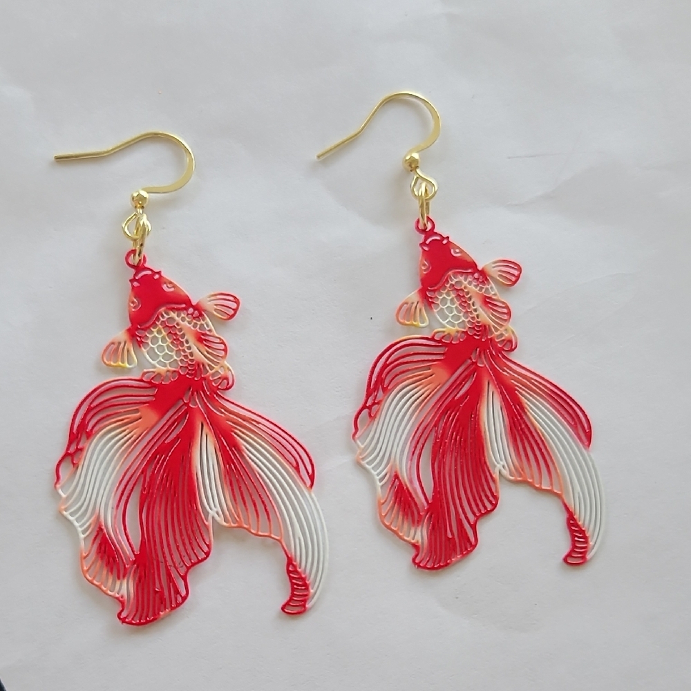 Hand Crafted Koi Fish Earrings